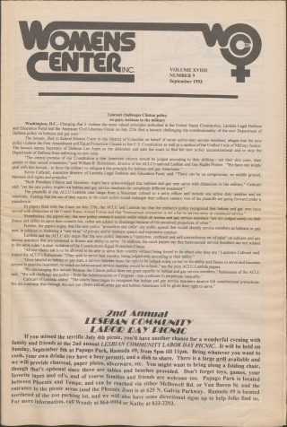 Women's Central News Arizona's Lesbian Newspaper, Vol. 24, Number 2, (February 1998)

