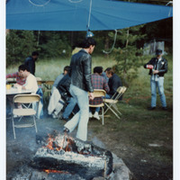 Men camping
