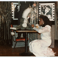 Performer with puppet
